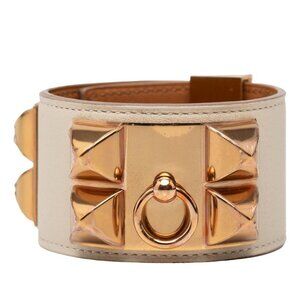 Hermes Collier de Chien Bracelet Bangle Nata Ivory Voswift
